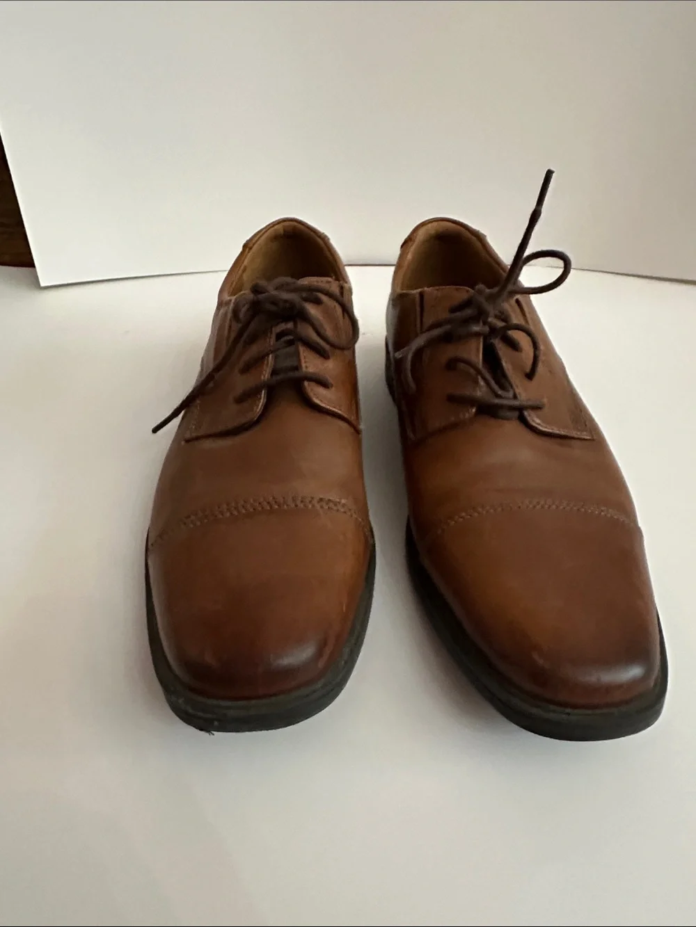 Men's Clark’s Classic Cap-Toe Dress Shoes - Brown